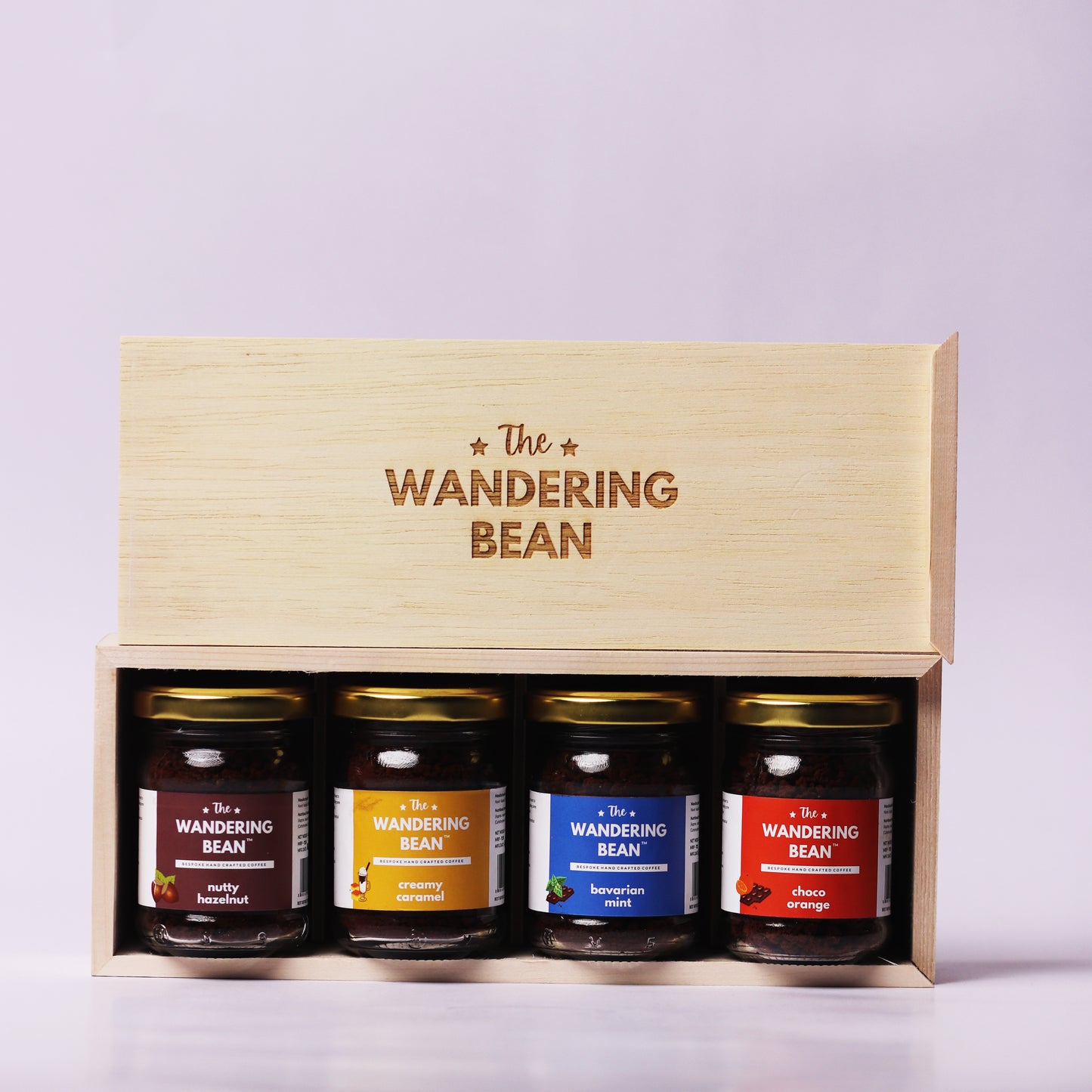 Nutty Hazelnut + Creamy Caramel + Bavarian Mint + Choco Orange (4*40g)