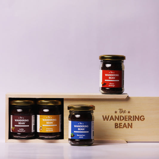 Nutty Hazelnut + Creamy Caramel + Bavarian Mint + Choco Orange (4*40g)